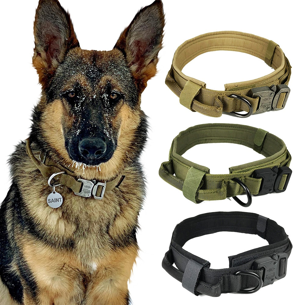 Ultimate Tactical Dog Collar with Versatile Handle for Training