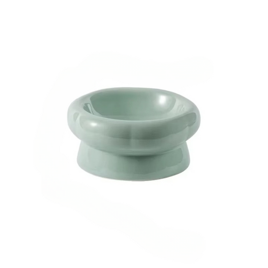 Elevated Ceramic Cat Bowl