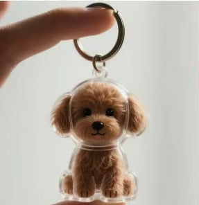 Cat Fur Keepsake Keychain