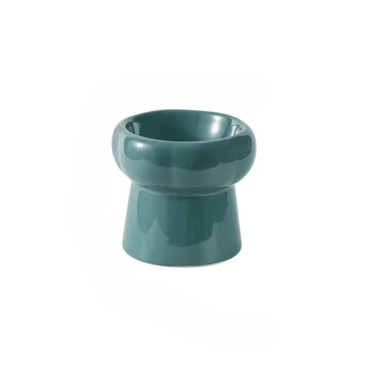 Elevated Ceramic Cat Bowl
