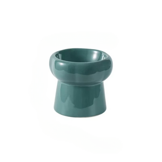 Elevated Ceramic Cat Bowl