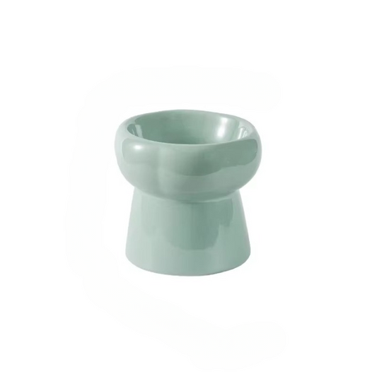 Elevated Ceramic Cat Bowl